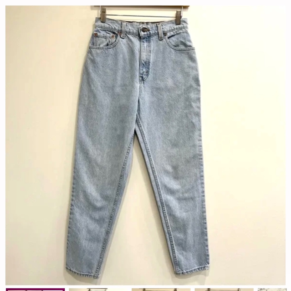 Vintage Levis 551 Relaxed Fit Tapered Leg High Rise Jeans